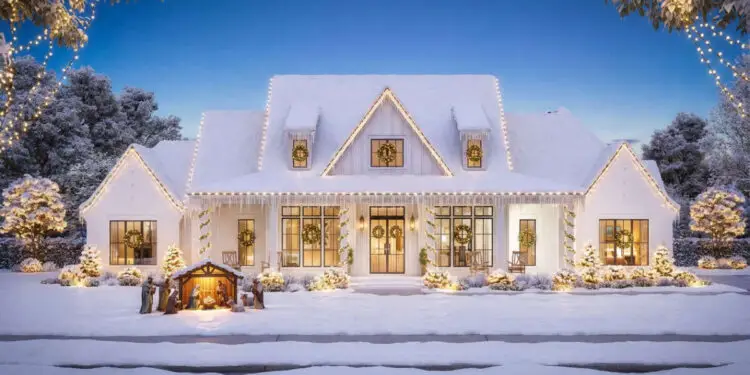 3,127 Sq Ft Modern Farmhouse – 4 Beds, 3.5 Baths & 3-Car Garage (Plan 4534-00084)