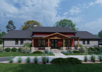2,486 Sq Ft Barn-Style Home – 3 Beds, 2.5 Baths & Open Living (Plan 9401-00114)