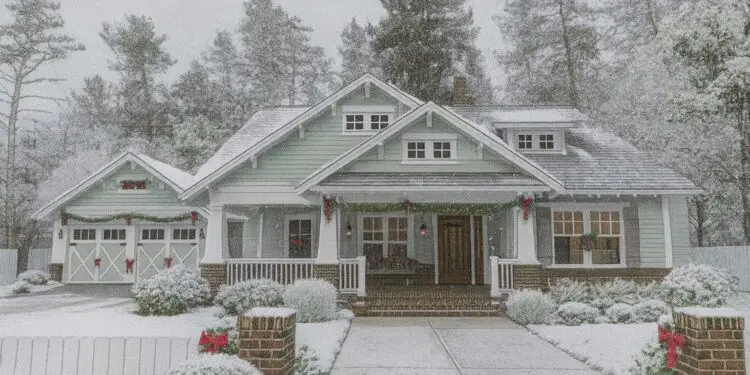 1,879 Sq Ft Bungalow – 3 Bedrooms, 2 Baths & Covered Front Porch (Plan 9401-00086