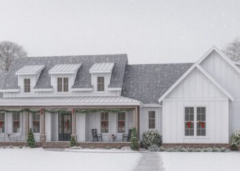 2,762 Sq Ft Modern Farmhouse – 4-Bed, 3.5-Bath Split Bedroom Ranch with Bonus Room (Plan 009-00309)