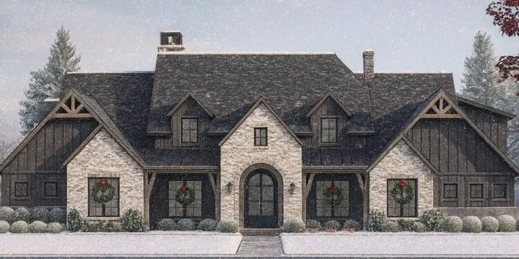 4,032 Sq Ft Craftsman Home – 4 Beds, 4.5 Baths & 3-Car Garage (Plan 7983-00065)
