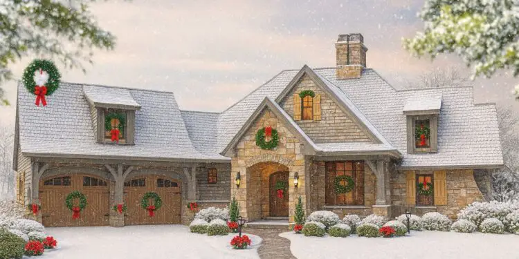 2,482 Sq Ft Mountain House – 4 Beds, 3.5 Baths & Bonus Room (Plan 16883WG)