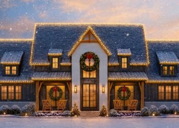 Modern Farmhouse Plan – 3,877 sq ft, 4 Bedrooms, 3½ Bathrooms