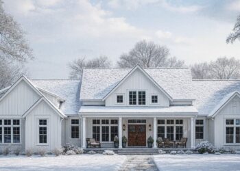 Modern Farmhouse Plan with Bonus Room – 3,109 sq ft, 4 Bedrooms, 3½ Bathrooms