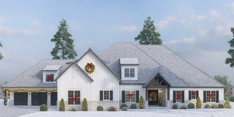 European House Plan – 5,245 sq ft, 6 Bedrooms, 6½ Bathrooms