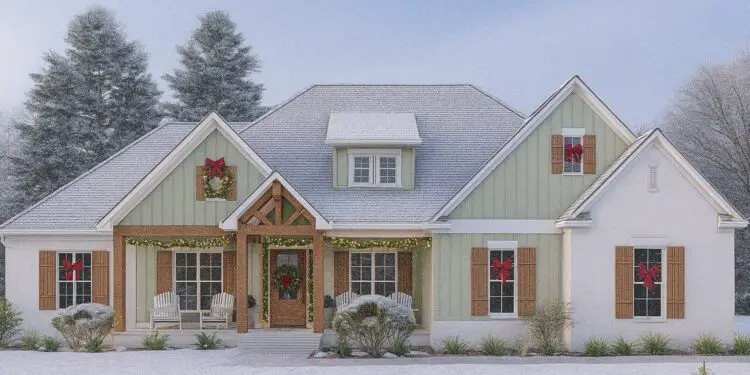 Modern Farmhouse Plan – 2,638 sq ft, 4 Bedrooms, 3½ Bathrooms