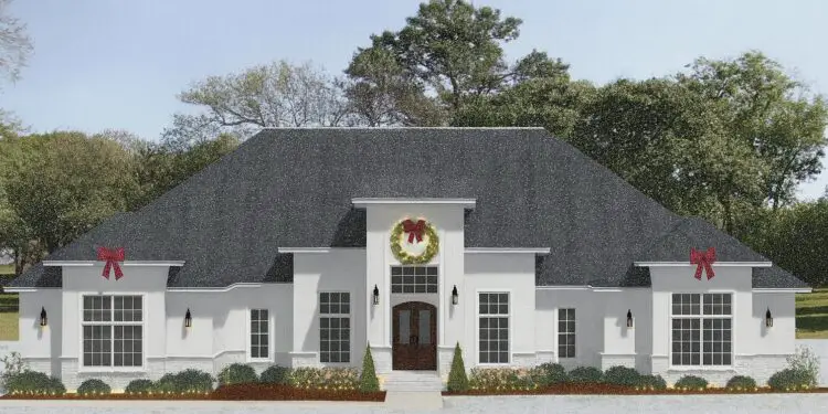 Contemporary House Plan – 5,038 sq ft, 5 Bedrooms, 5½ Bathrooms