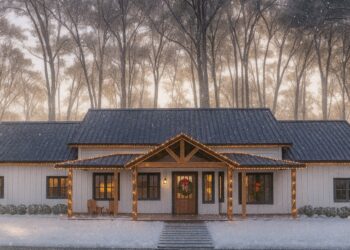 One-Story Modern Farmhouse Plan with Flex Space – 3,050 sq ft, 4 Bedrooms, 2½ Bathrooms