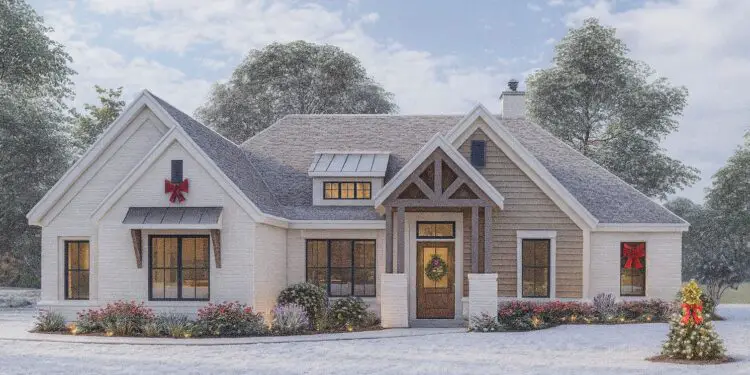 Craftsman House Plan – 2,812 sq ft, 4–5 Bedrooms, 3 Bathrooms