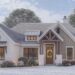 Craftsman House Plan – 2,812 sq ft, 4–5 Bedrooms, 3 Bathrooms