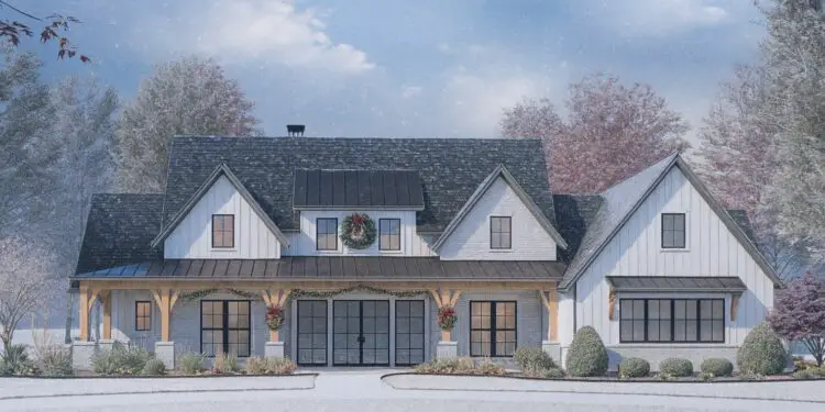 4-Bed Modern Farmhouse with Home Office & Master-Suite Laundry Access – 3,254 sq ft, 4 Bedrooms, 4.5 Bathrooms