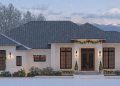 4-Bed Transitional House Plan with 3-Car Side Garage – 3,046 sq ft, 4 Bedrooms, 4.5 Bathrooms (Plan 46510LA)