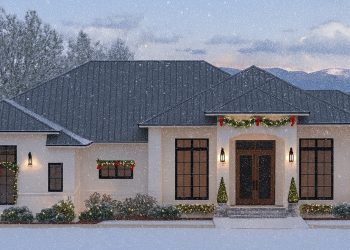 4-Bed Transitional House Plan with 3-Car Side Garage – 3,046 sq ft, 4 Bedrooms, 4.5 Bathrooms (Plan 46510LA)