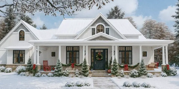 Modern Farmhouse with Two Bonus Rooms – 2,787 sq ft + Bonus, 3 Bedrooms, 2.5 Bathrooms (Plan 16904WG)