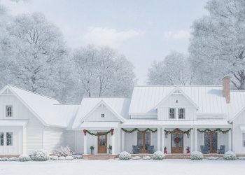 Modern Farmhouse Plan 4534-00022 – ~3,095 sq ft, 4–5 Bedrooms, ~4 Bathrooms + 3-Car Garage