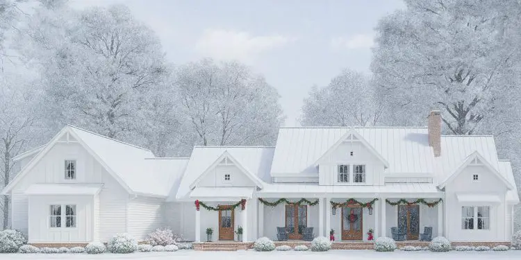 Modern Farmhouse Plan 4534-00022 – ~3,095 sq ft, 4–5 Bedrooms, ~4 Bathrooms + 3-Car Garage