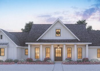 Modern Farmhouse Plan 4534-00113 – 2,166 sq ft, 4 Bedrooms, 2½ Bathrooms, 2-Car Side Garage