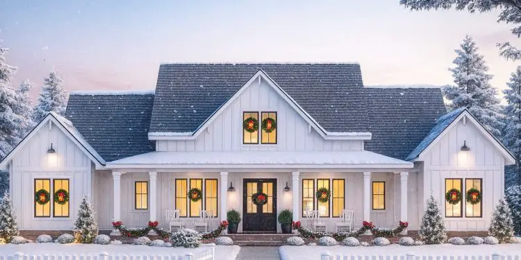 Perfectly Balanced 4-Bedroom Modern Farmhouse – ~2,400 sq ft (+ optional bonus), 4–5 Beds, 3.5–4.5 Baths, 2-3 Car Garage