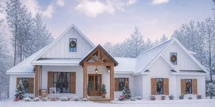 Elegant French-Country Home – ~2,373 sq ft, 4–5 Bedrooms, 2.5 Bathrooms, Single-Story Comfort