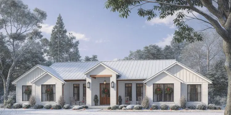 Elegant French-Country Home – ~2,373 sq ft, 4–5 Bedrooms, 2.5 Bathrooms, Single-Story Comfort