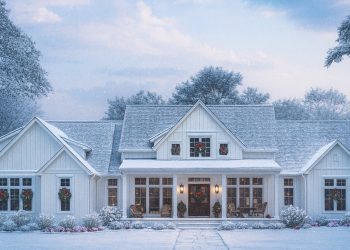 Modern Farmhouse with Bonus Room Above – ~3,109 sq ft, 4 Bedrooms, 3.5 Bathrooms, 2-Car Garage