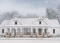 Modern Farmhouse Duplex with Shared Breezeway & Front/Rear Porches – 2 × 1,703 sq ft Units, 4 Beds Each (Plan 70738MK)