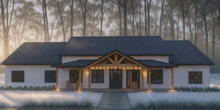 One-Story Modern Farmhouse with Flex Space – ~3,050 sq ft, 4 Bedrooms, 2.5 Bathrooms, 3-Car Garage