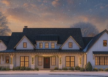 Modern Farmhouse with Home Office & Vaulted Family Room – ~3,563 sq ft, 4 Bedrooms, 4.5 Bathrooms, 3-Car Garage