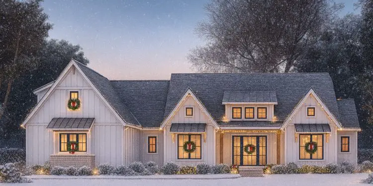 Spacious Modern Farmhouse with 4-Car Garage & Workshop – Flexible 4-Bedroom Country Living