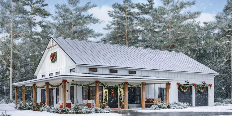 2000 Sq Ft Barndominium with 3 Bedrooms, 2.5 Baths & Oversized Garage