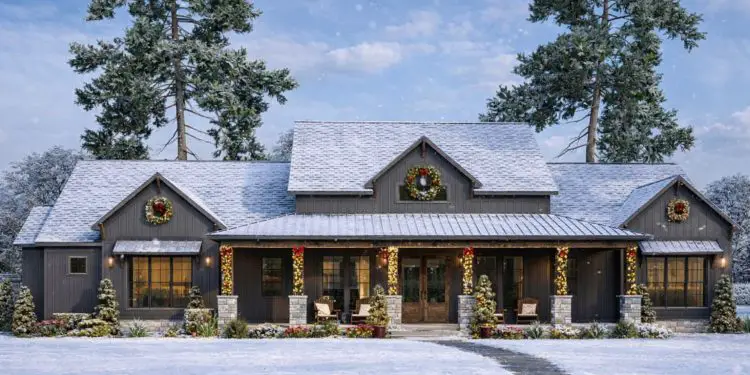 Modern Farmhouse Plan – ~2,564 sq ft, 3 Bedrooms, 3.5 Bathrooms, 3-Car Garage