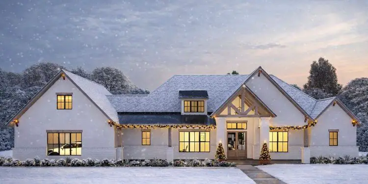 New American House Plan with Guest Suite and Outdoor Kitchen – ~3,620 sq ft, 4 Bedrooms, 3.5 Bathrooms, 3-Car Garage