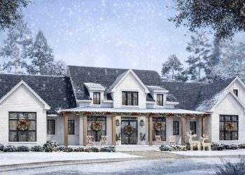 Modern Farmhouse Plan – ~3,500 sq ft, 5 Bedrooms, 3.5 Bathrooms, 3-Car Garage