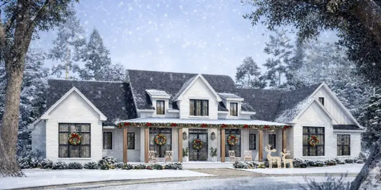 Modern Farmhouse Plan – ~3,500 sq ft, 5 Bedrooms, 3.5 Bathrooms, 3-Car Garage