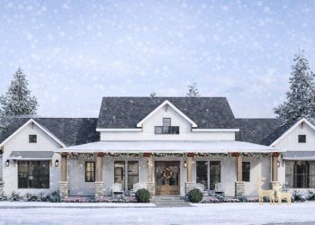 Balanced Modern Farmhouse Plan – ~2,930 sq ft, 4 Bedrooms, 3.5 Bathrooms, 3-Car Garage