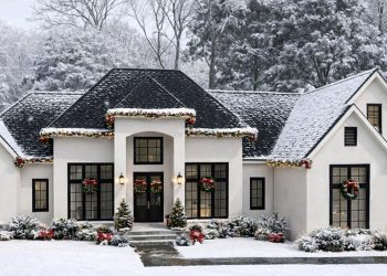 Transitional Country House Plan with Study & Private Owner’s Suite – ~3,637 sq ft, 4 Bedrooms, 4.5 Bathrooms, 3-Car Garage