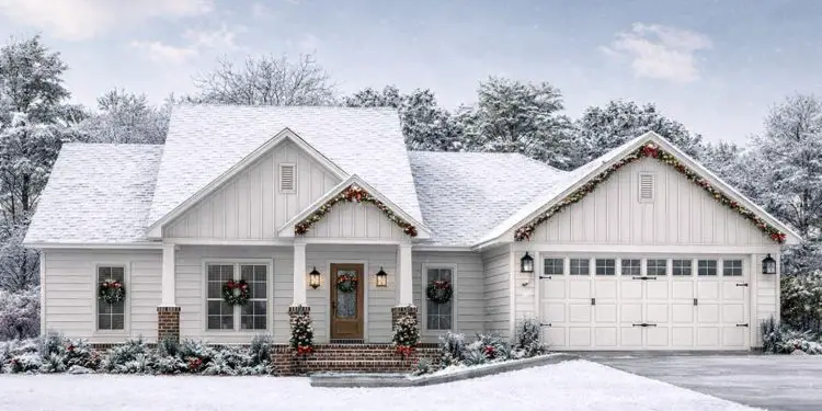 Cottage House Plan – ~1,675 sq ft, 3 Bedrooms, 2 Bathrooms, 2-Car Garage