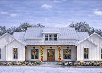 Modern Farmhouse Plan – ~2,589 sq ft, 3 Bedrooms, 2.5 Bathrooms, 2-Car Garage