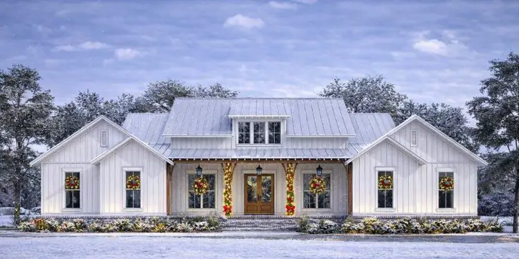 Modern Farmhouse Plan – ~2,589 sq ft, 3 Bedrooms, 2.5 Bathrooms, 2-Car Garage