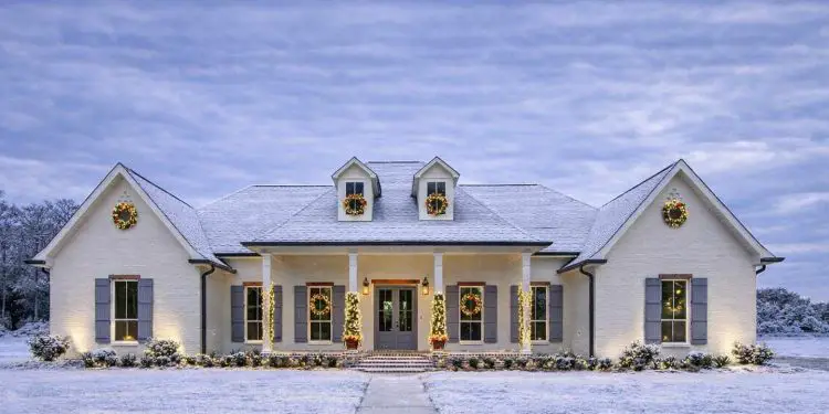 French Country House Plan – ~2,350 sq ft, 4 Bedrooms, 3.5 Bathrooms, 2-Car Garage