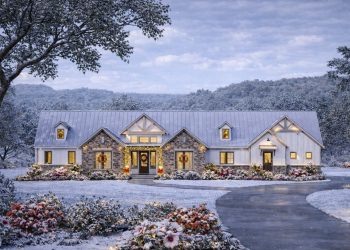 Modern Transitional Plan – ~3,917 sq ft, 5 Bedrooms, 5 Bathrooms, 3-Car Garage