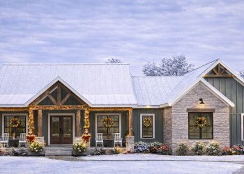 Modern Farmhouse Plan – ~2,167 sq ft, 3 Bedrooms, 2.5 Bathrooms, 2-3 Car Garage