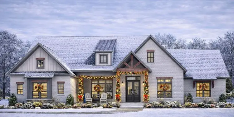 Modern Farmhouse Plan – ~2,985 sq ft, 5 Bedrooms, 3.5 Bathrooms, 2-Car Garage