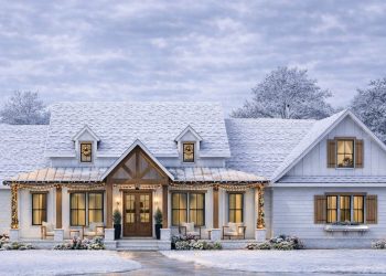 Modern Farmhouse Plan – ~2,290 sq ft, 3 Bedrooms, 2.5 Bathrooms, 2-Car Garage
