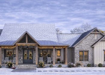 Modern Farmhouse Plan – ~2,195 sq ft, 3 Bedrooms, 2.5 Bathrooms, 2-Car Garage