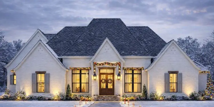 French Country House Plan – ~2,666 sq ft, 4 Bedrooms, 3 Bathrooms, 2-Car Garage