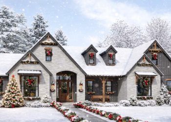 One-Story Country Ranch House Plan with Spacious Outdoor Living – ~2,568 sq ft, 4 Bedrooms, 2.5 Bathrooms, 2-Car Garage