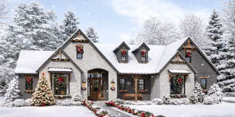 One-Story Country Ranch House Plan with Spacious Outdoor Living – ~2,568 sq ft, 4 Bedrooms, 2.5 Bathrooms, 2-Car Garage