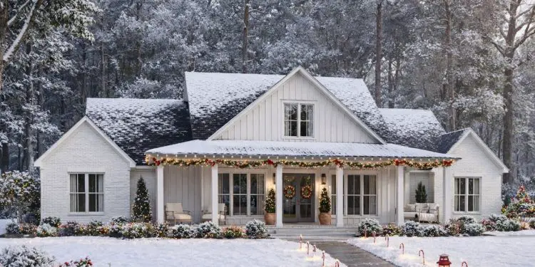 Modern Farmhouse Style Home with 2,655 Sq Ft, 4 Bedrooms, and Big Front-and-Back Porch Living