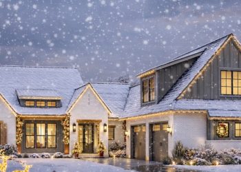 Transitional Farmhouse Plan with Two-Story Great Room & Outdoor Fireplace – ~2,768 sq ft, 4 Bedrooms, 3.5+ Bathrooms, 2-Car Garage